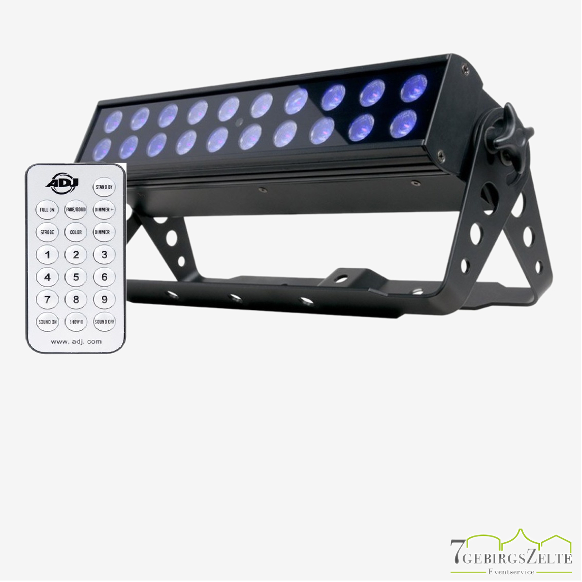 Schwarzlichtleiste-UV-LED-Fluter ADJ 20x1Watt