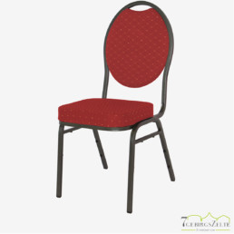 Stack chair Budget Red - hammerscale frame - fire retardant red/gold fabric