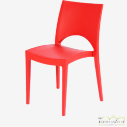 Stack chair  polypropylene  June red