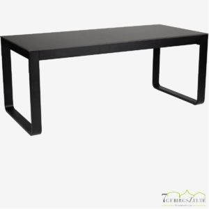 Flow Dinner 180x80x74cm alu schwarz - top compact schwarz