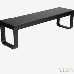 Flow Bench 160x40x74cm alu schwarz  - top compact schwarz