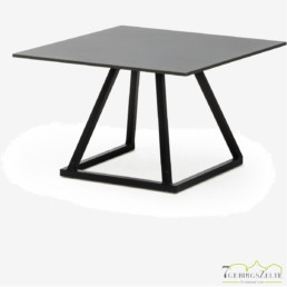 Linéa Lounge 70x70x40 - alu schwarz  - Tischplatte Farbe: variabel