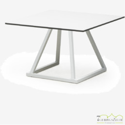 Linéa Dinner 70x70x74 - alu weiß  - Tischplatte Farbe: variabel