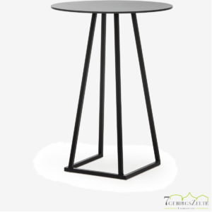 Linéa Party Round D80 x 110cm - alu schwarz  - top compact schwarz